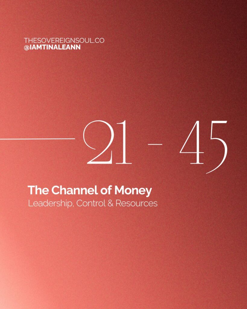 The Channel of Money, Channel 21-45, Gate 21, gate 45, Human Design