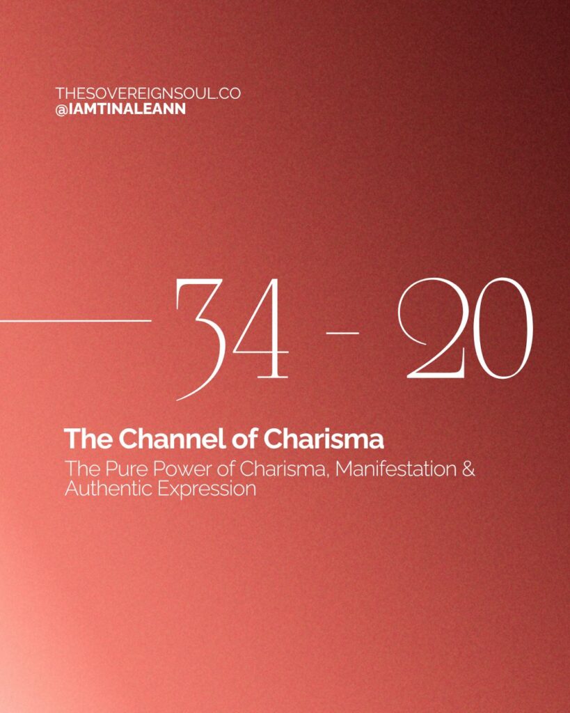 Human Design, The Channel of Charisma 34 - 20, Gate 34, Gate 20